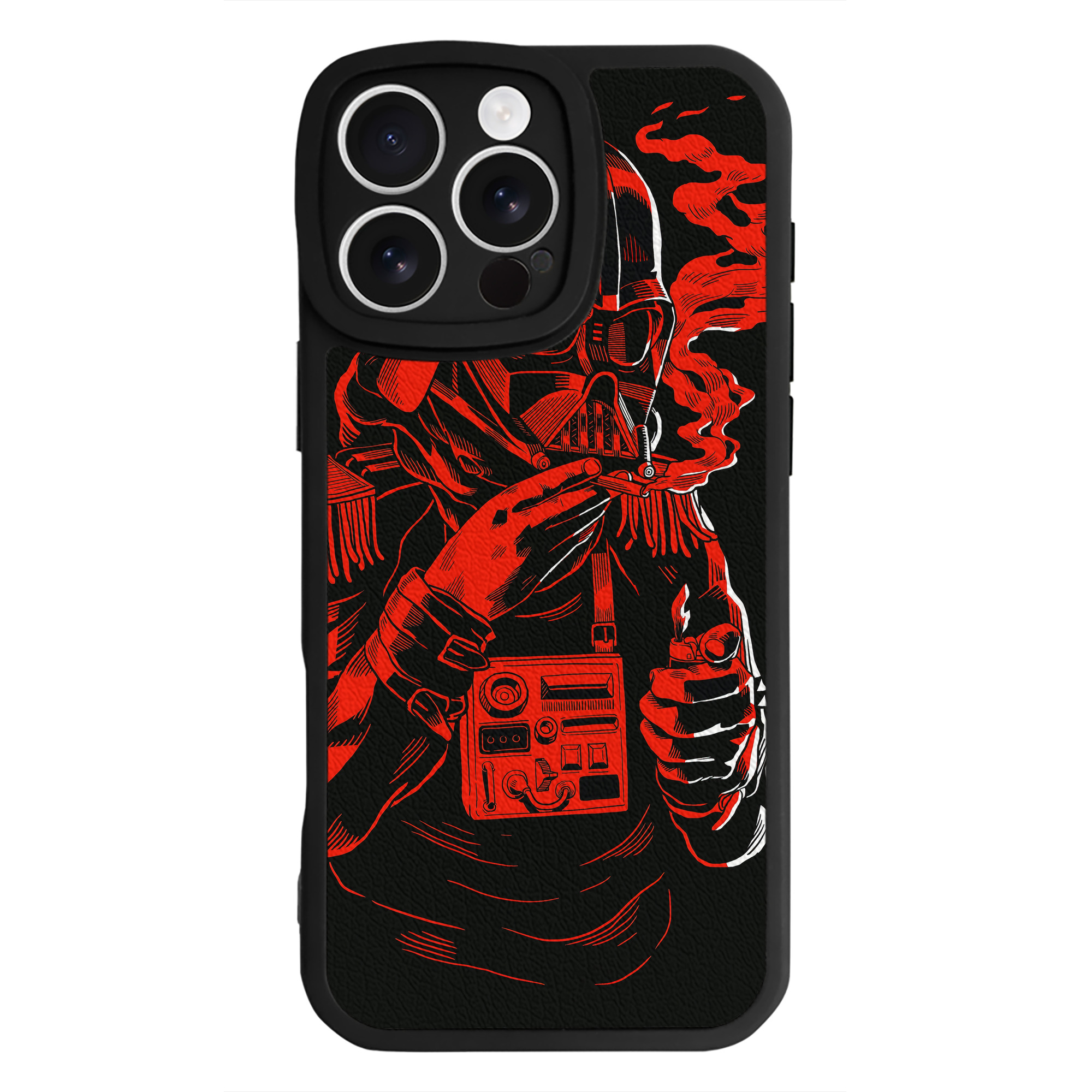 （画像用） スター・ウォーズ Star Wars 【iPhone 16シリーズ対応】シリコンスマホケース（レザー調） 材質：シリコン
